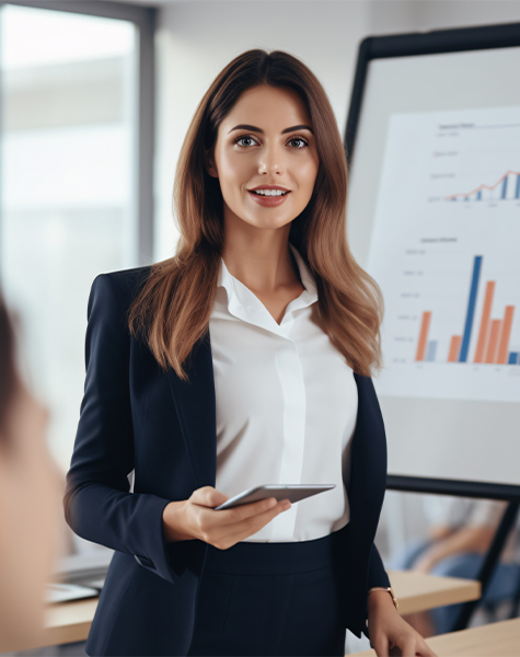 image of a female student in Healthcare Revenue Cycle, Insurance, and Medical Billing course of futureace academy