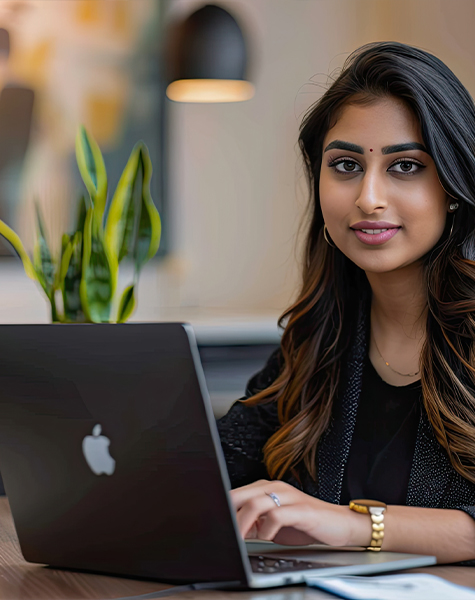 image of a female student in Clinical and Patient Care Management course of futureace academy