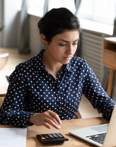 image of a female student in Healthcare Data Analytics and Business Intelligence course of futureace academy