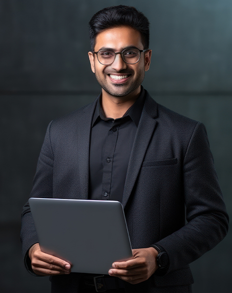image of a male student in Healthcare Finance and Accounting course of futureace academy