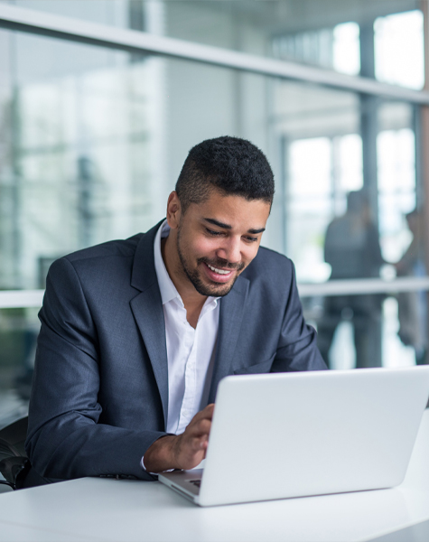 image of a male student in Healthcare Revenue Cycle, Insurance, and Medical Billing course of futureace academy