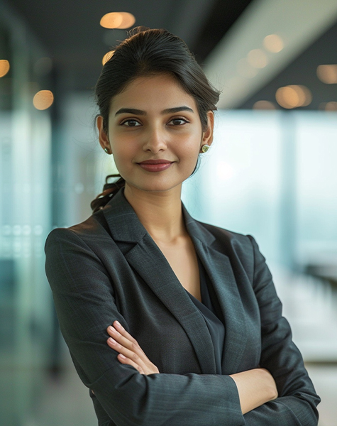 image of a female student in Clinical and Patient Care Management course of futureace academy at kochi campus