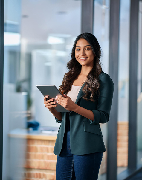 image of a female student in Professional Diploma in Healthcare Management and Hospital Administration course at futureace academy