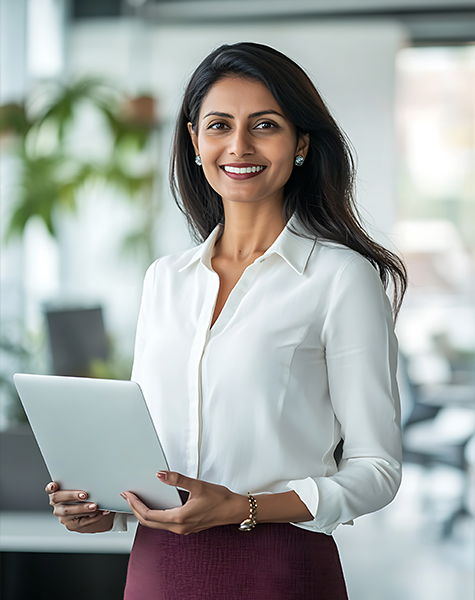 image of a female student inn Healthcare Business Development, Marketing, and Analytics course at futureace academy